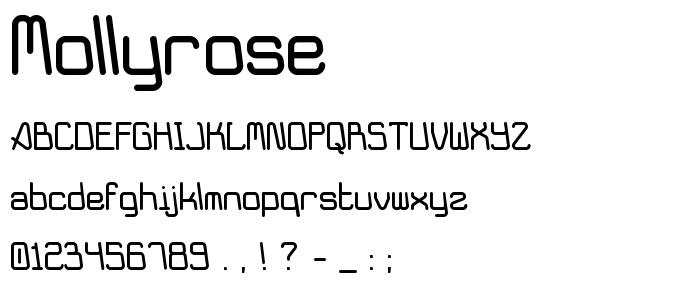 Mollyrose font