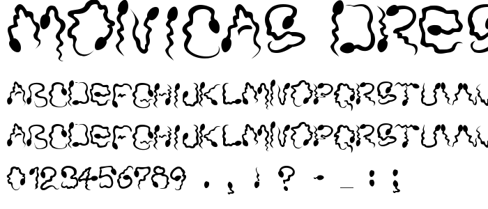 Monicas_Dress font