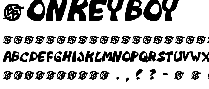 Monkeyboy font