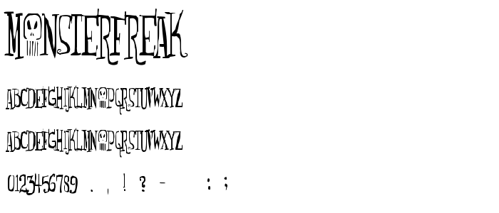 Monsterfreak font