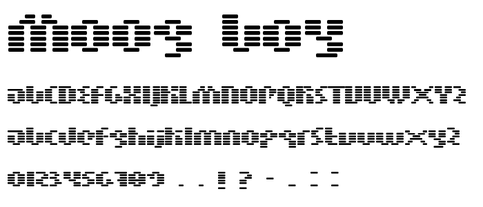 Moog_Boy font