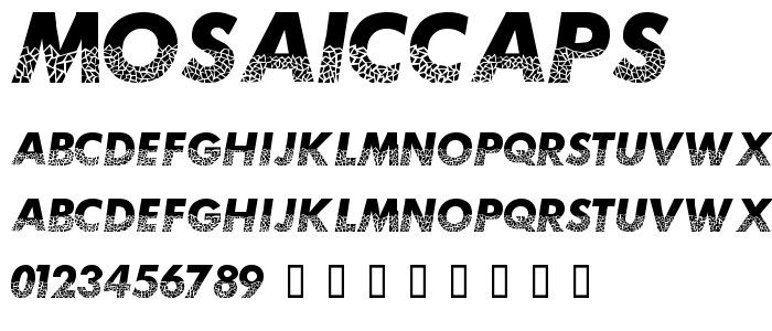 Mosaiccaps font