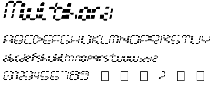 Multihora font