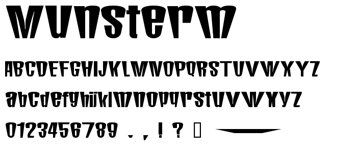 Munsterm font