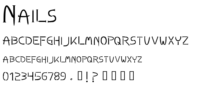 Nails font