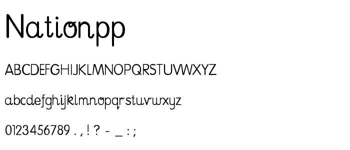 Nationpp font