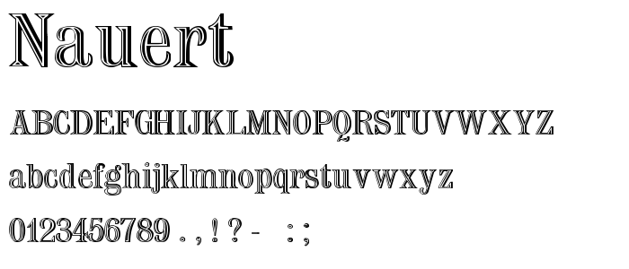 Nauert font