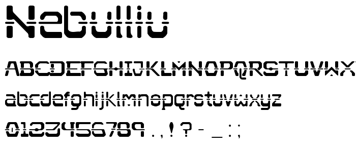 Nebulliu font