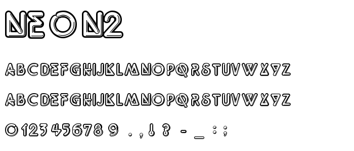 Neon2 font