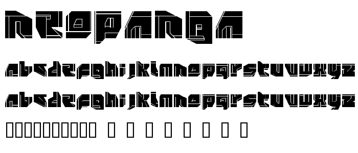 Neopanga font