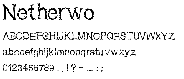 Netherwo font