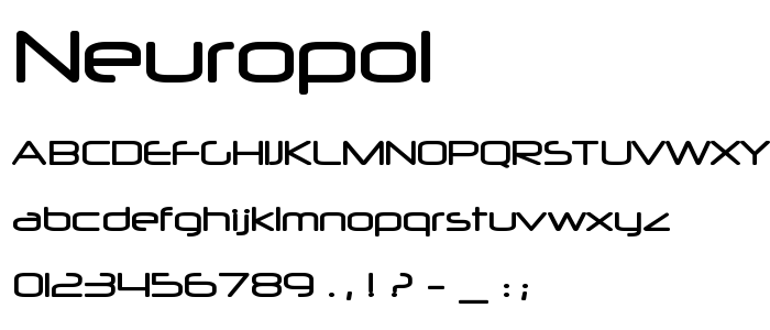 Neuropol font