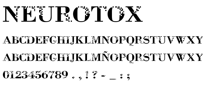 Neurotox font