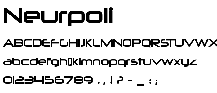 Neurpoli font