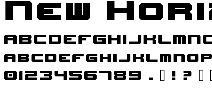 New_Horizons font