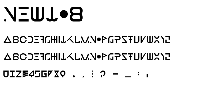 Newjob font