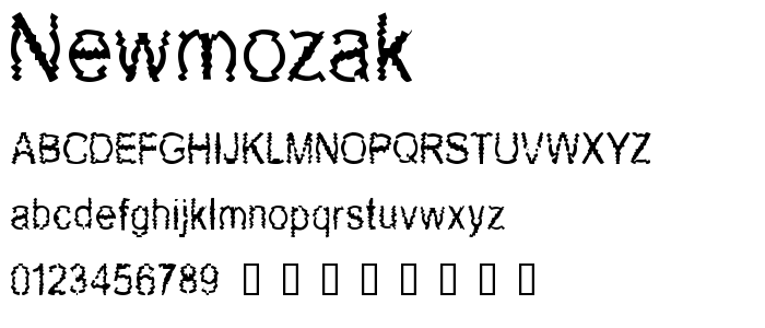 Newmozak font