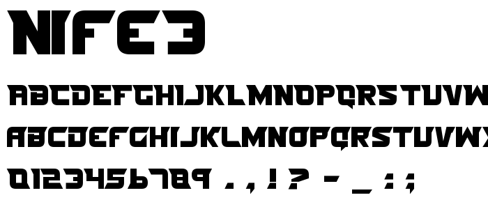 Nife3 font