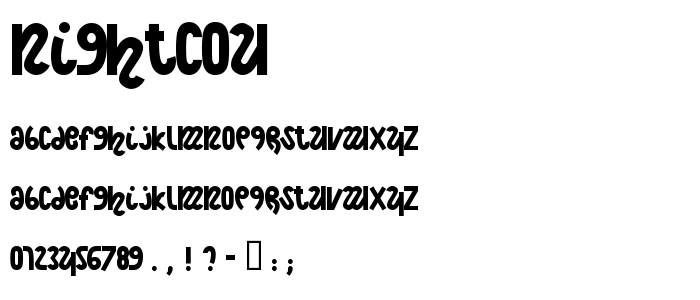 Nightcou font