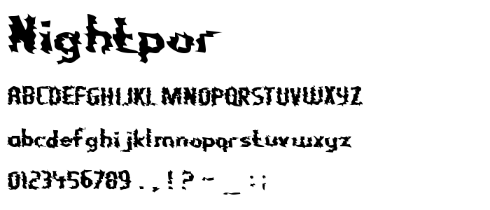 Nightpor font