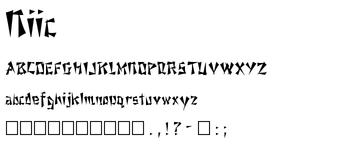 Niic font