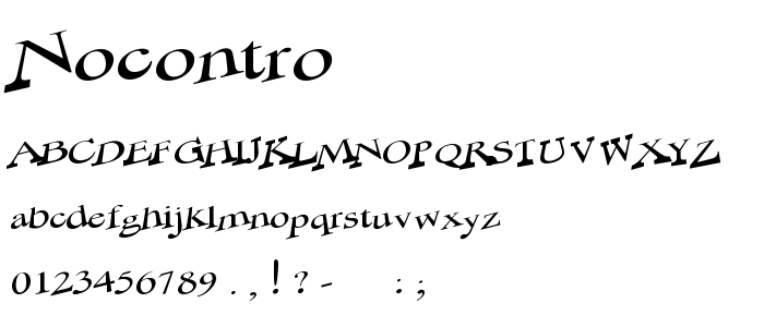 Nocontro font