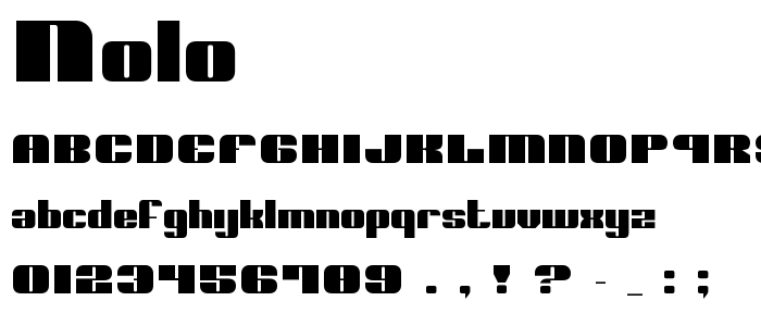 Nolo font