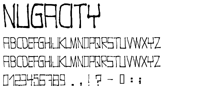 Nugacity font
