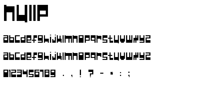 Nullp font