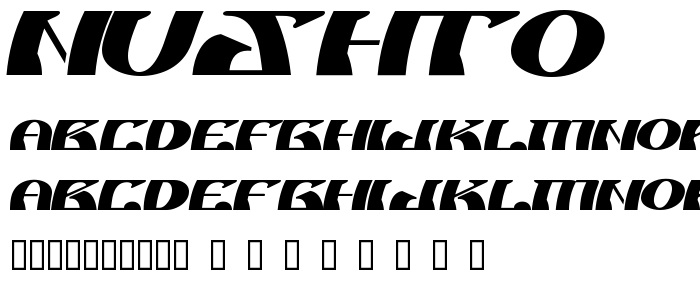 Nushto font