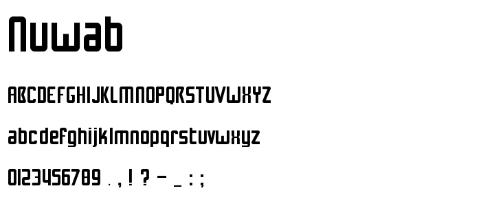 Nuwab font