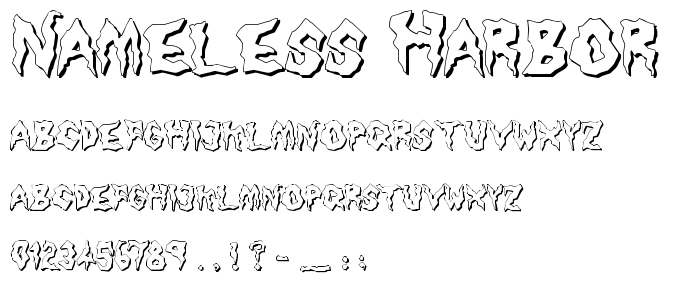 Nameless_Harbor font