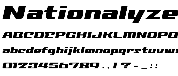 Nationalyze_Alp font