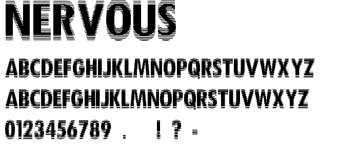 Nervous font