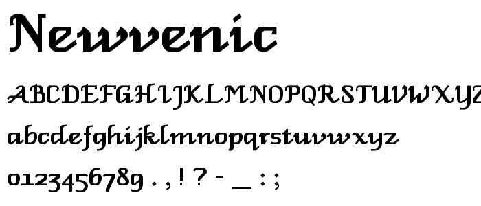 Newvenic font
