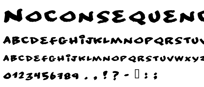 Noconsequence font