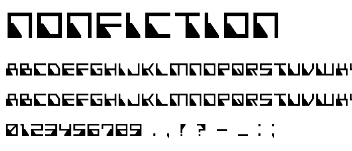 Nonfiction font
