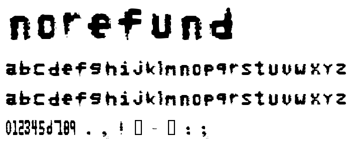 Norefund font