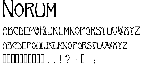 Norum font