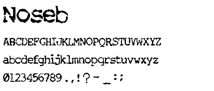 Noseb font