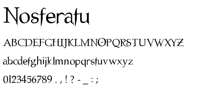 Nosferatu font