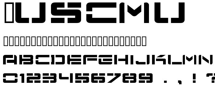 Nuscmu font