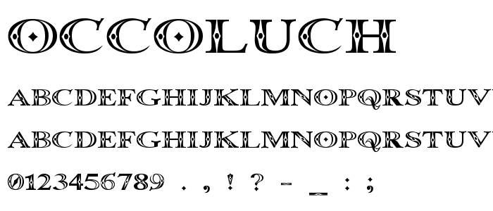 Occoluch font