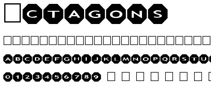 Octagons font