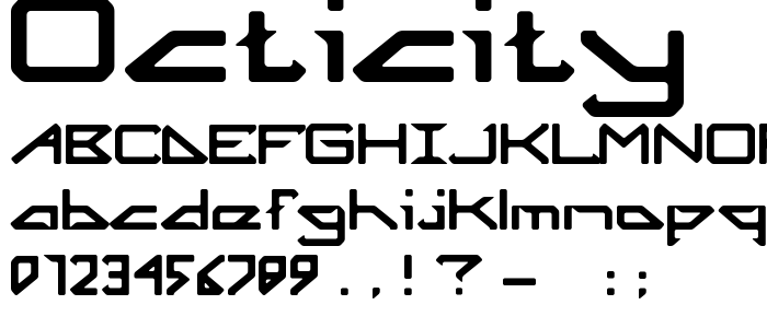 Octicity font