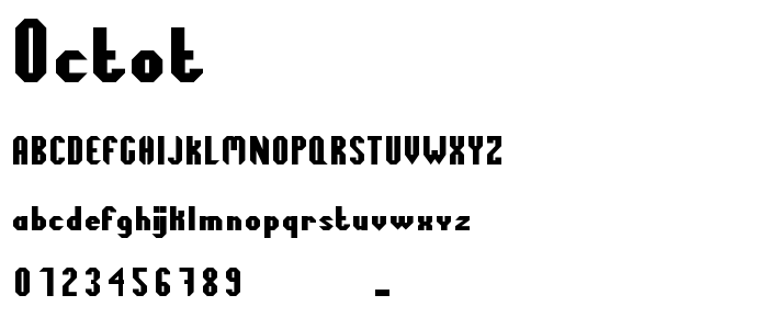 Octot font