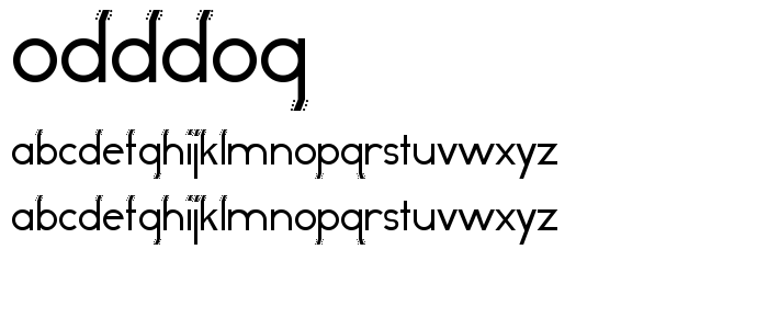 Odddog font