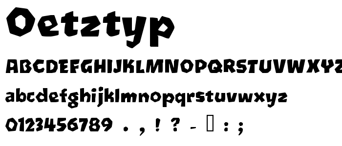 Oetztyp font