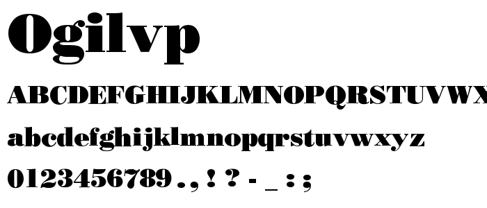 Ogilvp font