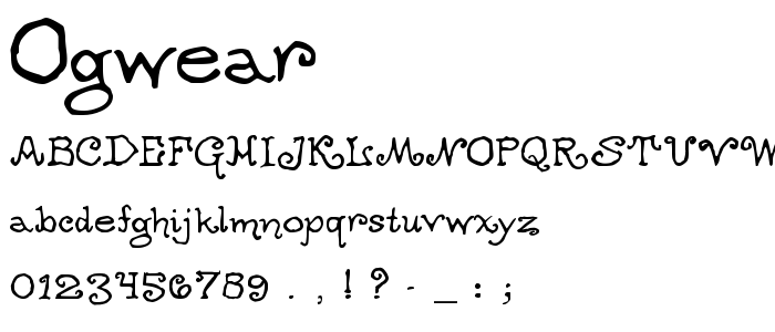 Ogwear font